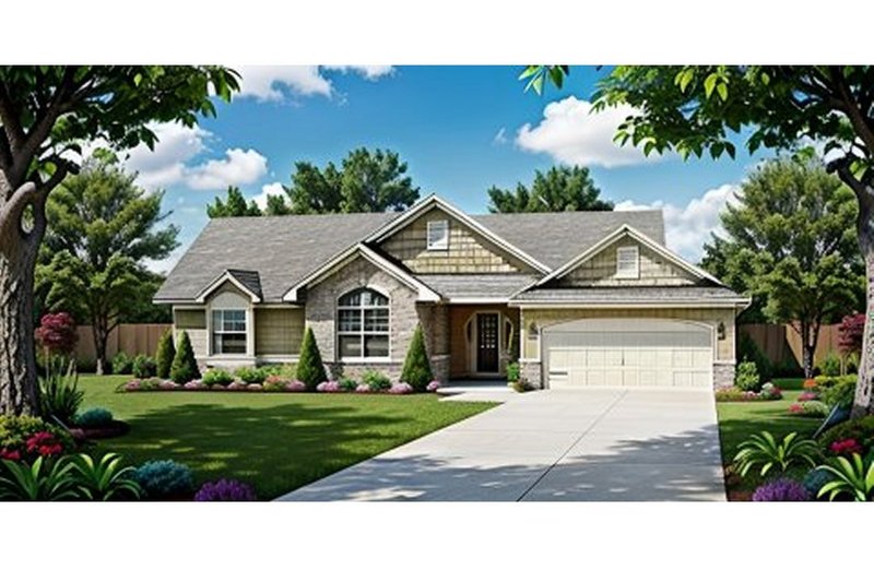 Home Plan - Traditional Exterior - Front Elevation Plan #58-206