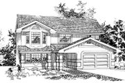 Traditional Style House Plan - 3 Beds 2 Baths 1202 Sq/Ft Plan #47-579 