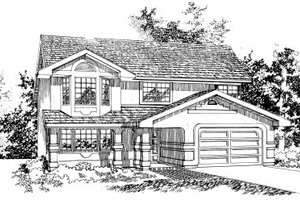 Traditional Exterior - Front Elevation Plan #47-579