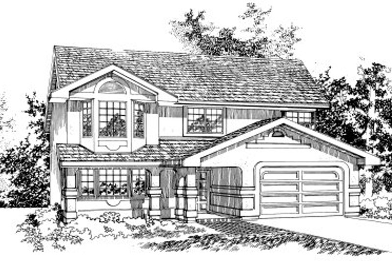 Traditional Style House Plan - 3 Beds 2 Baths 1202 Sq/Ft Plan #47-579