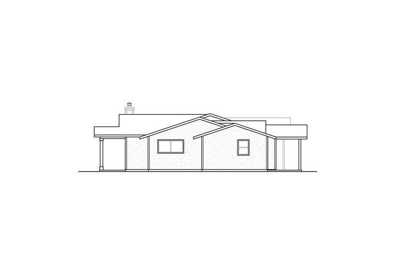 Architectural House Design - Exterior - Other Elevation 1 for Ranch House Plan #124-1317 - 3 bed, 3 bath