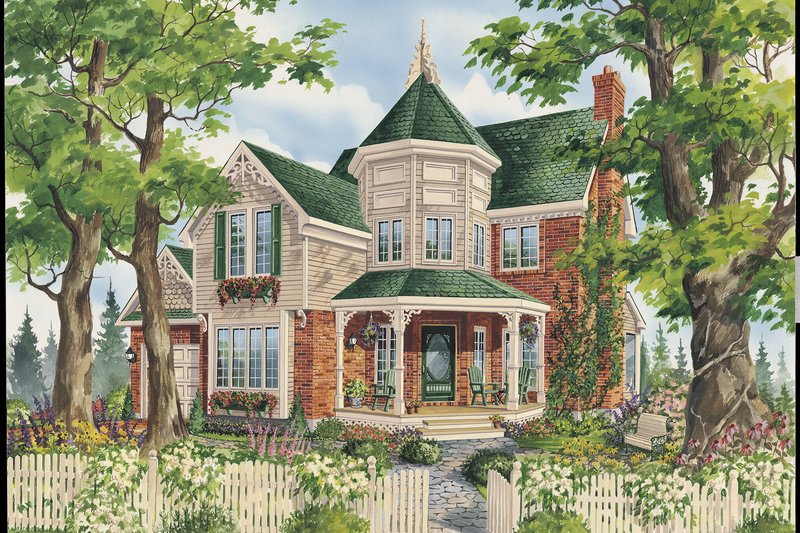 Victorian Style House Plan - 3 Beds 1.5 Baths 1856 Sq/Ft Plan #25-4763