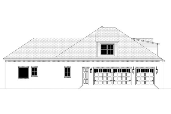 Exterior - Other Elevation 1 for Farmhouse House Plan #430-202 - 4 bed, 2.5 bath