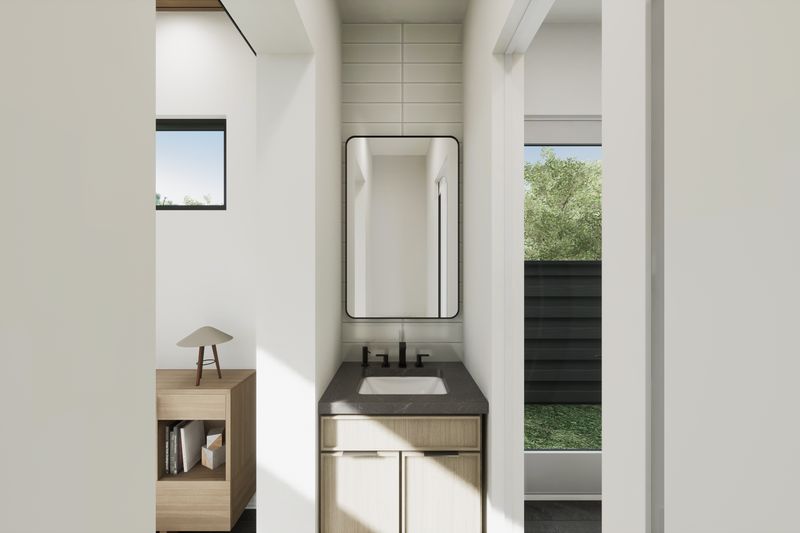 House Blueprint - Interior - Bathroom for Modern House Plan #1087-1 - 4 bed, 3.5 bath