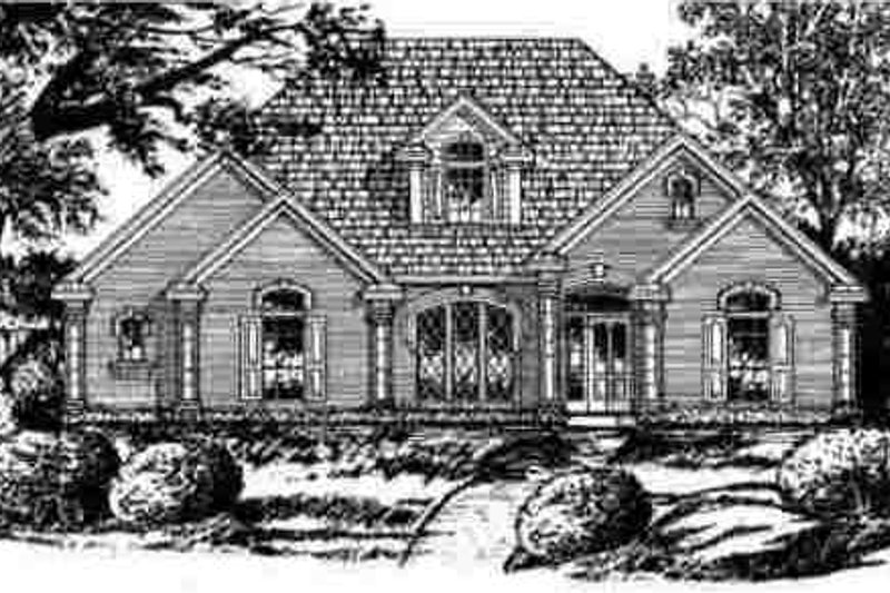 Architectural House Design - Exterior - Other Elevation 1 for European House Plan #40-257 - 4 bed, 3 bath