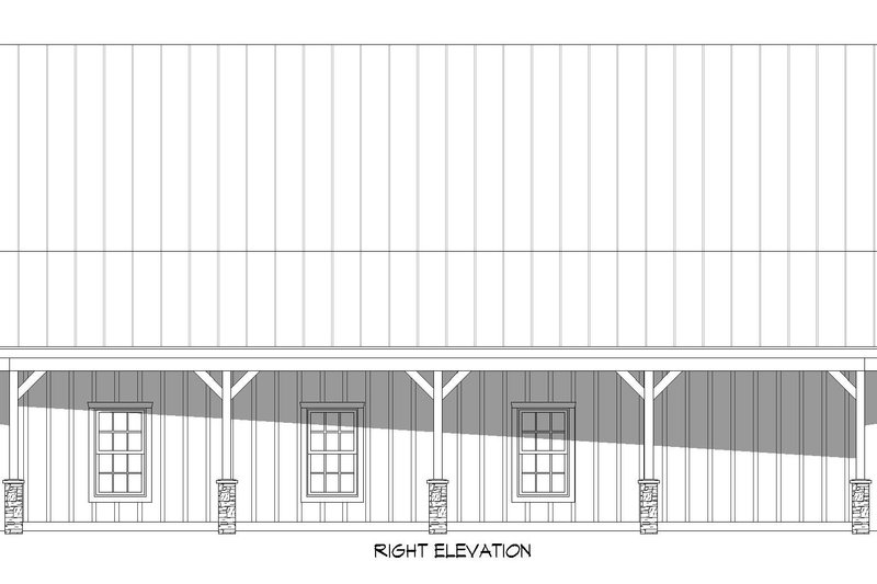 Home Plan - Exterior - Other Elevation 1 for Barndominium House Plan #932-706 - 3 bed, 3 bath