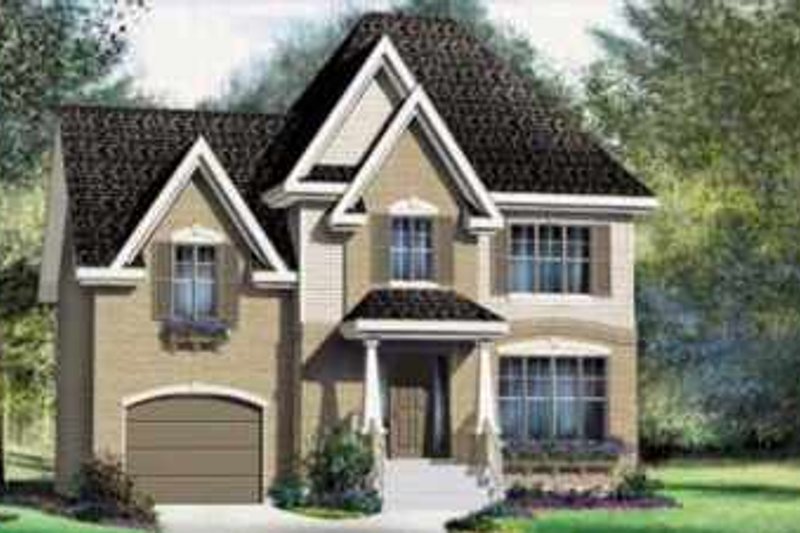European Style House Plan - 3 Beds 1.5 Baths 1674 Sq/Ft Plan #25-294