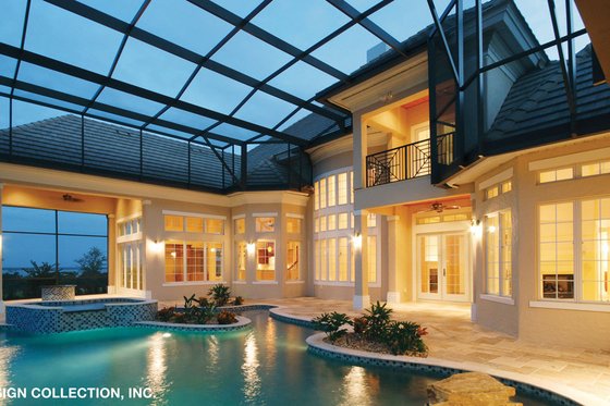 Exterior - Rear Elevation for Country House Plan #930-273 - 4 bed, 4.5 bath