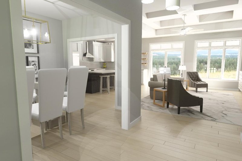 House Plan Design - Interior - Other 1 for Modern House Plan #1109-9 - 4 bed, 3 bath