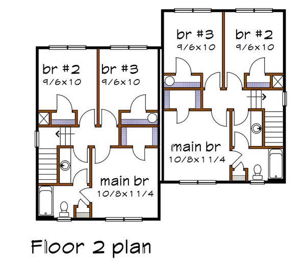 Home Plan - Southern Floor Plan - Upper Floor Plan #79-240