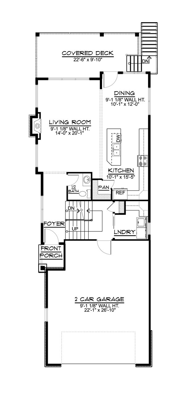 Architectural House Design - Cottage Floor Plan - Main Floor Plan #1064-343