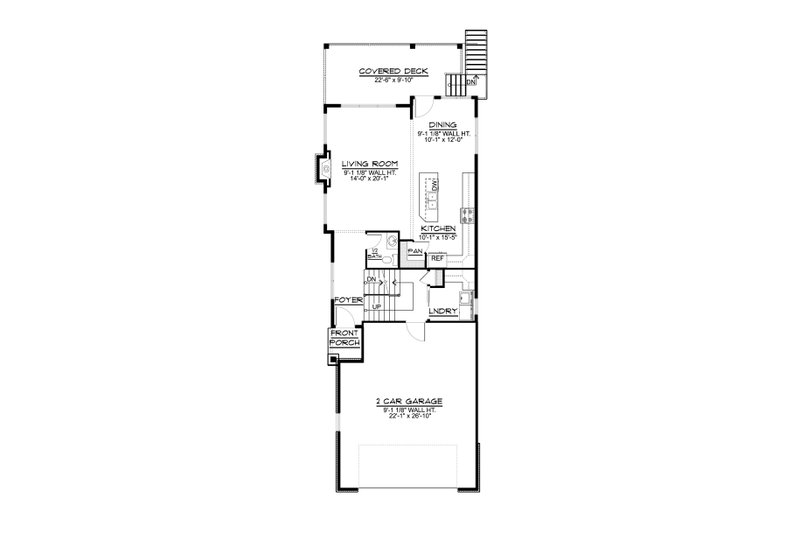 Home Plan - Floor Plan - Main Floor for Cottage House Plan #1064-343 - 3 bed, 4 bath
