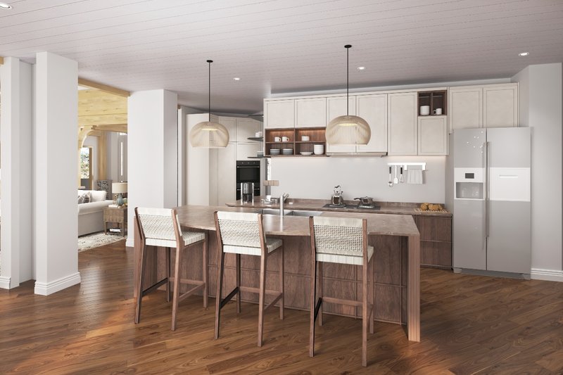Home Plan - Interior - Kitchen for Craftsman House Plan #54-534 - 3 bed, 2.5 bath