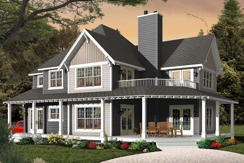 Dream House Plan - Traditional Exterior - Front Elevation Plan #23-2510