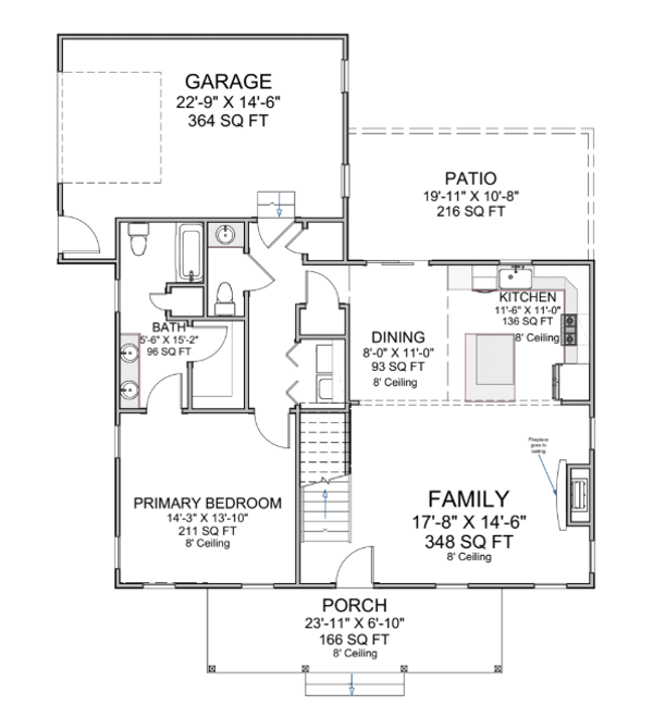 Farmhouse Floor Plan - Main Floor Plan #1116-21