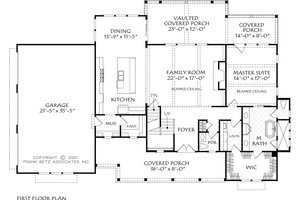 Floor Plan - Main Floor for Farmhouse House Plan #927-1027 - 4 bed, 3.5 bath