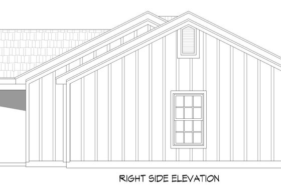 Exterior - Other Elevation 1 for Ranch House Plan #932-569 - 3 bed, 2 bath