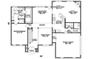 European Style House Plan - 4 Beds 3.5 Baths 2555 Sq/Ft Plan #81-908 