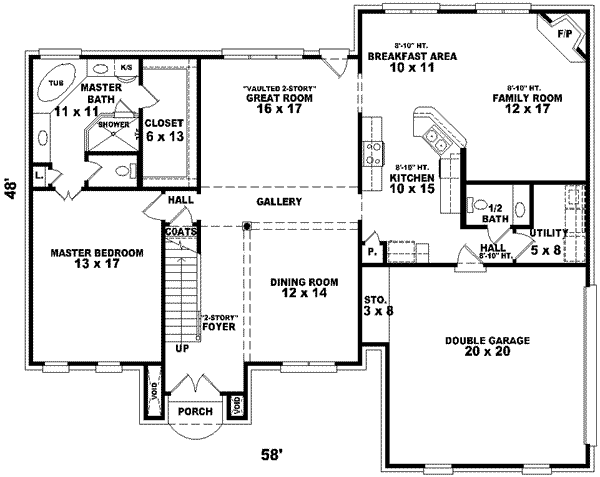 European Floor Plan - Main Floor Plan #81-908
