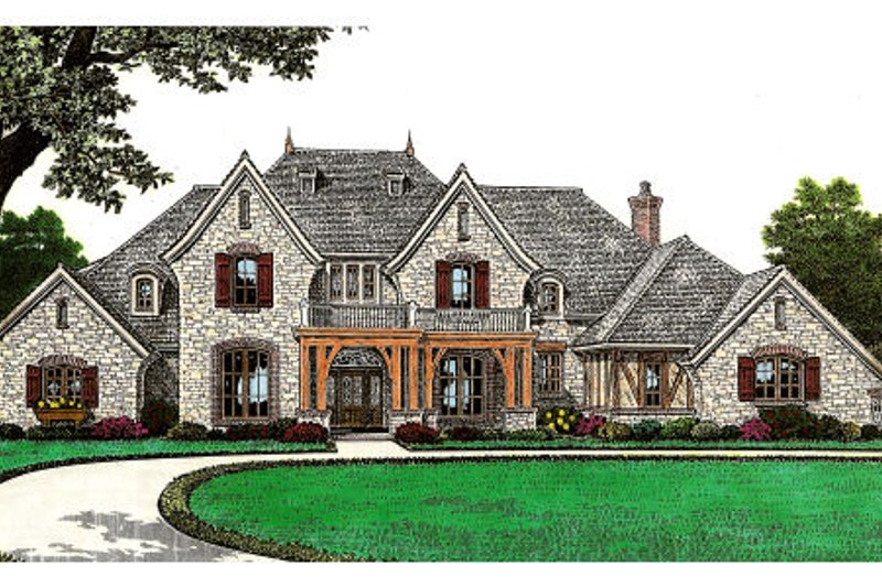 Home Plan - European Exterior - Front Elevation Plan #310-645