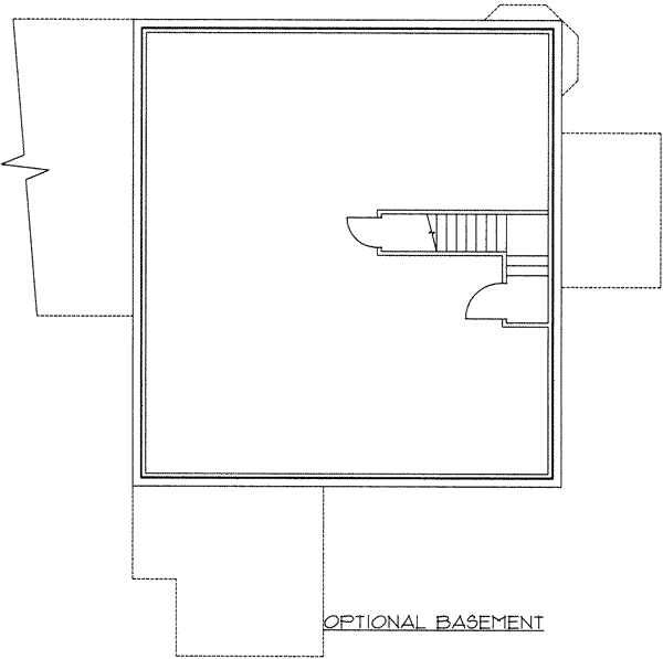House Plan Design - Traditional Floor Plan - Lower Floor Plan #117-460