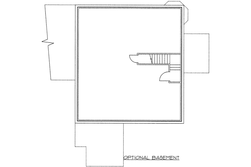 Home Plan - Floor Plan - Lower Floor for Traditional House Plan #117-460 - 3 bed, 2 bath