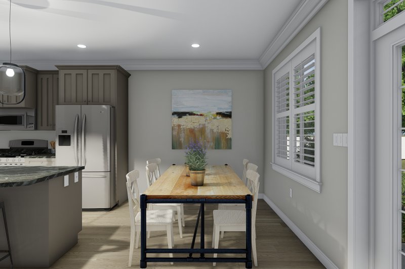 House Design - Interior - Dining Room for Ranch House Plan #1060-101 - 3 bed, 2 bath