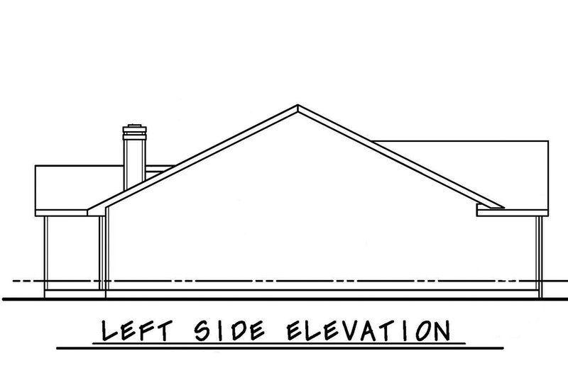 Dream House Plan - Left Side Elevation