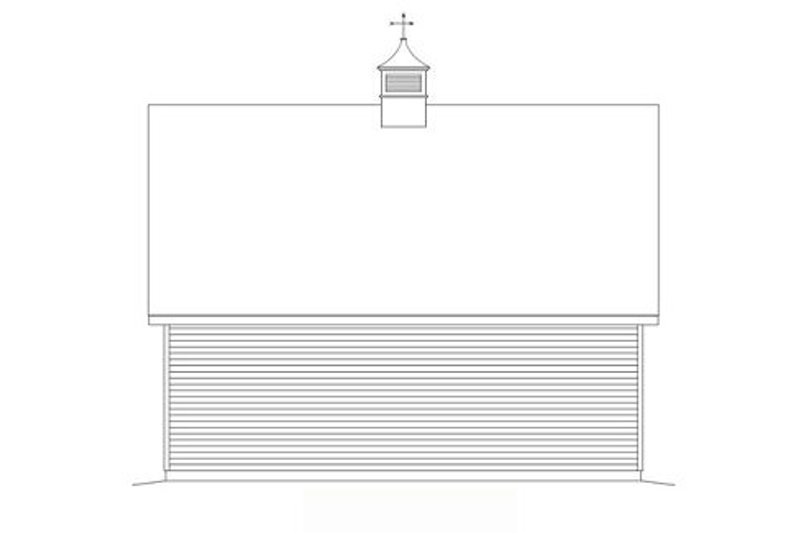 Dream House Plan - Exterior - Rear Elevation for Country House Plan #22-419, 0 bath