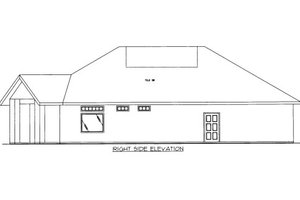Exterior - Other Elevation 1 for Traditional House Plan #117-654, 0 bath