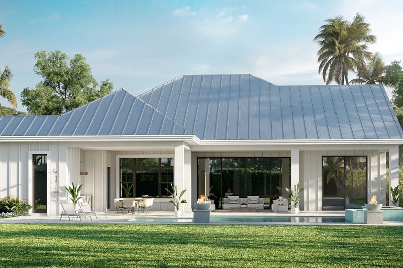 Dream House Plan - Exterior - Rear Elevation for Country House Plan #1083-14 - 4 bed, 4.5 bath
