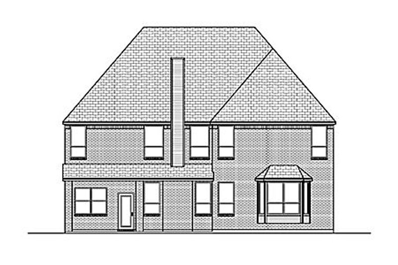 Dream House Plan - Exterior - Rear Elevation for European House Plan #84-466 - 6 bed, 3.5 bath