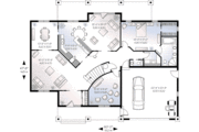 Mediterranean Style House Plan - 6 Beds 4.5 Baths 3016 Sq/Ft Plan #23-284 