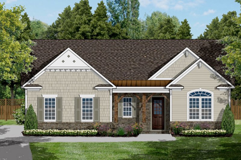 Bungalow Style House Plan - 3 Beds 2 Baths 2142 Sq/Ft Plan #1053-83