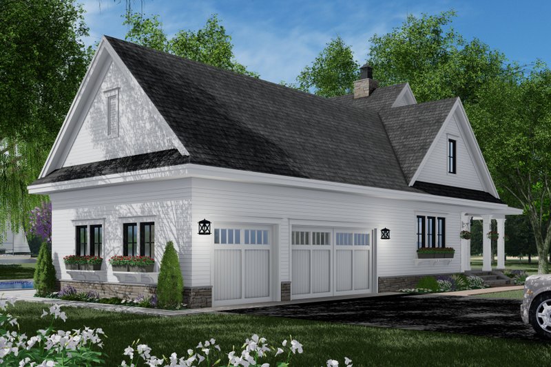 Dream House Plan - Exterior - Other Elevation for Farmhouse House Plan #51-1150 - 3 bed, 3.5 bath
