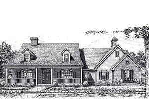 Colonial Exterior - Front Elevation Plan #310-956