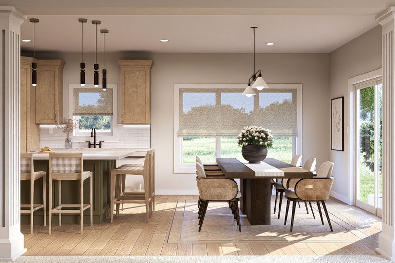 Architectural House Design - Interior - Family Room 2 for Traditional House Plan #455-227 - 3 bed, 2 bath