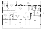 Adobe / Southwestern Style House Plan - 4 Beds 3 Baths 2991 Sq/Ft Plan #1-737 