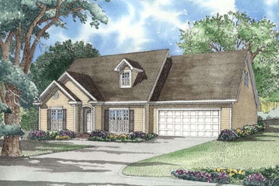 Exterior - Other Elevation for Traditional House Plan #17-285 - 3 bed, 2.5 bath