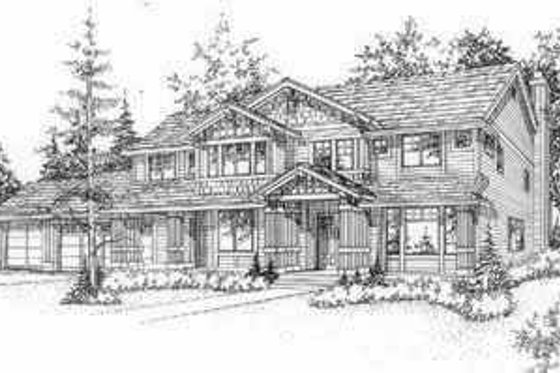 Exterior - Front Elevation for Bungalow House Plan #78-128 - 3 bed, 2.5 bath