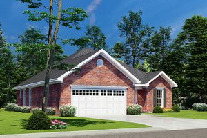 Exterior - Other Elevation for Ranch House Plan #17-1044 - 3 bed, 2 bath