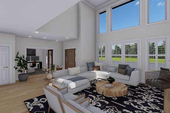 Interior - Family Room for Contemporary House Plan #1060-142 - 3 bed, 2.5 bath
