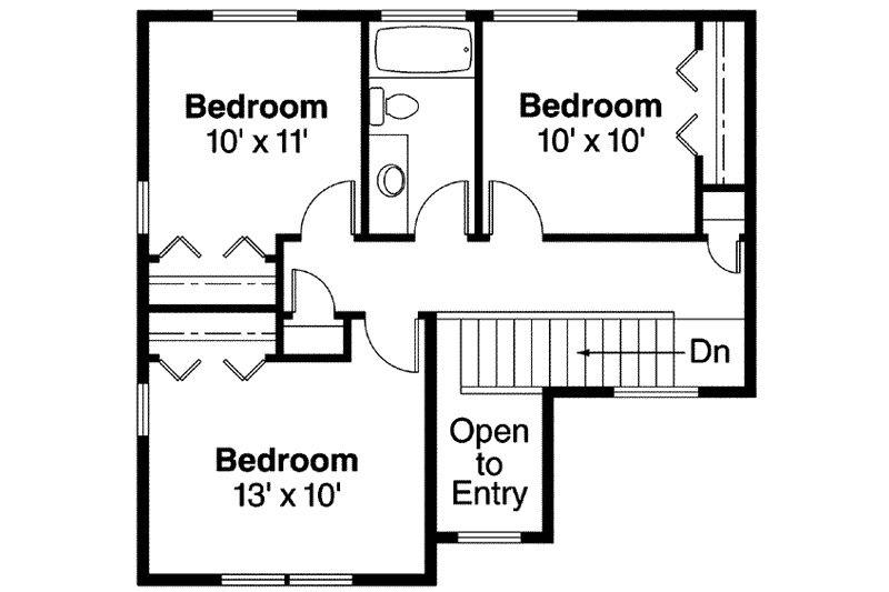 Home Plan - Floor Plan - Upper Floor for Traditional House Plan #124-599 - 4 bed, 2.5 bath