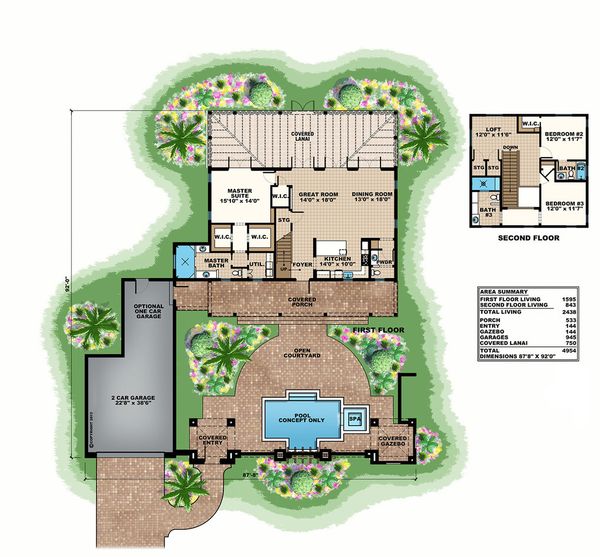 Home Plan - Beach Floor Plan - Main Floor Plan #27-497