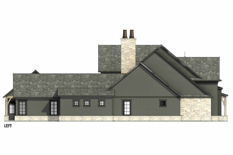 House Design - Exterior - Other Elevation for European House Plan #1096-187 - 5 bed, 5.5 bath