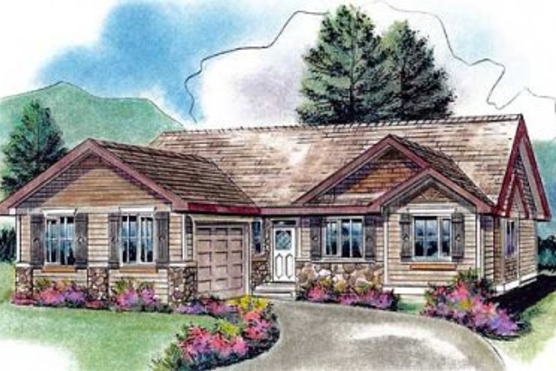 Traditional Style House Plan - 3 Beds 2 Baths 1916 Sq/Ft Plan #18-4461