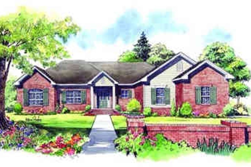 Architectural House Design - Traditional Exterior - Front Elevation Plan #21-139