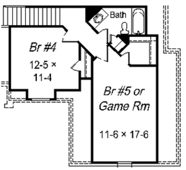 European Floor Plan - Upper Floor Plan #329-252