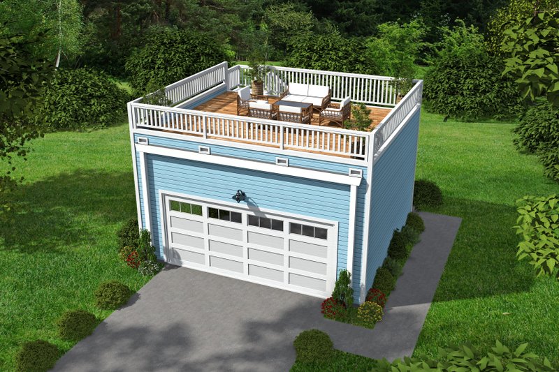 House Blueprint - Contemporary Exterior - Front Elevation Plan #932-157