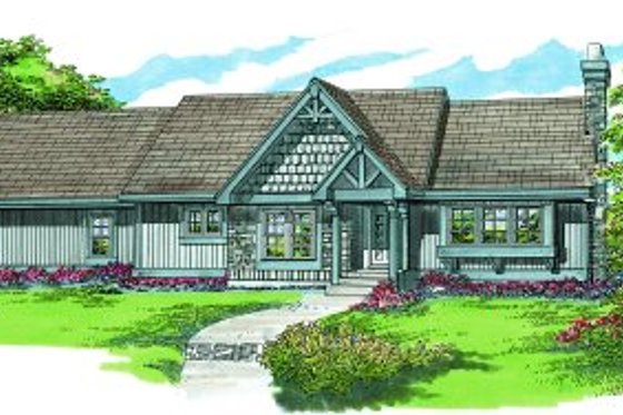Exterior - Front Elevation for Craftsman House Plan #47-327 - 3 bed, 2 bath